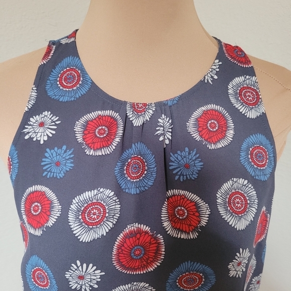 Loft Outlet Blue and Red Tank - Picture 3 of 5